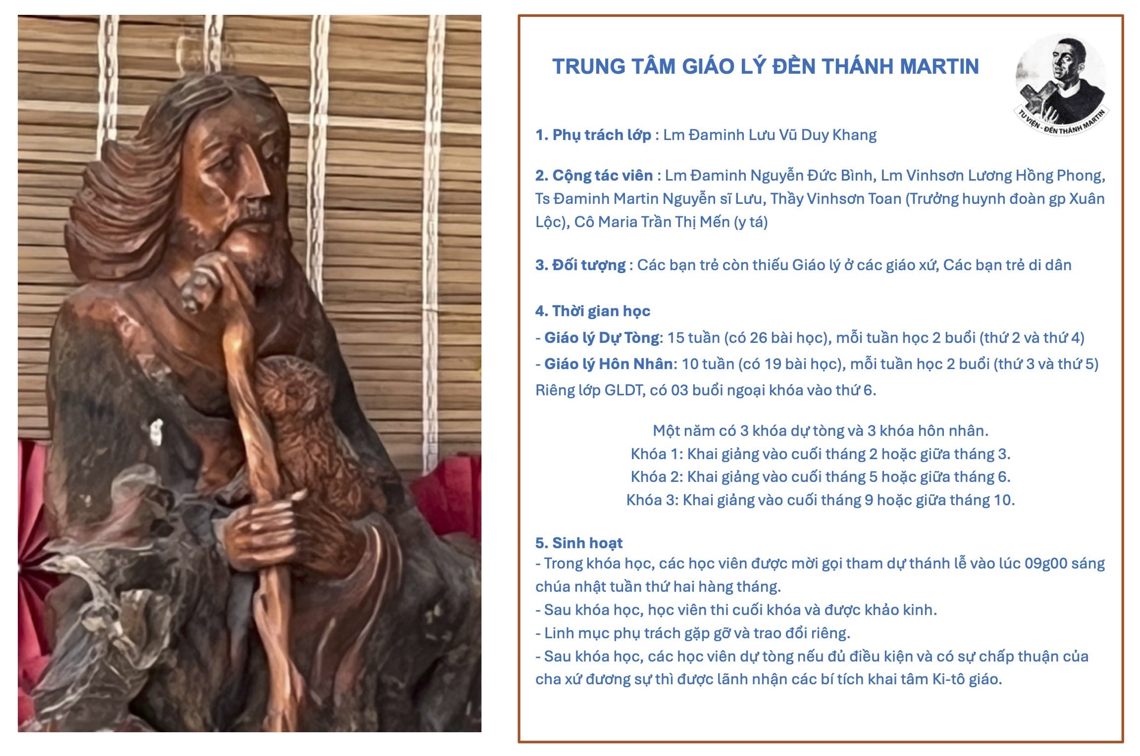 Hình ảnh giới thiệu trung tâm giáo lý
